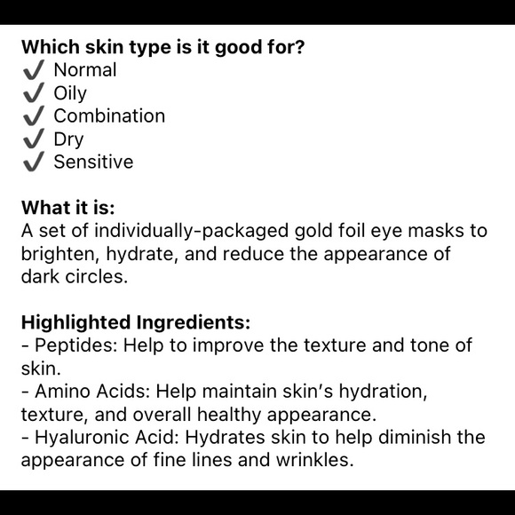 New Wander Beauty Baggage Claim Eye Masks - Picture 2 of 4